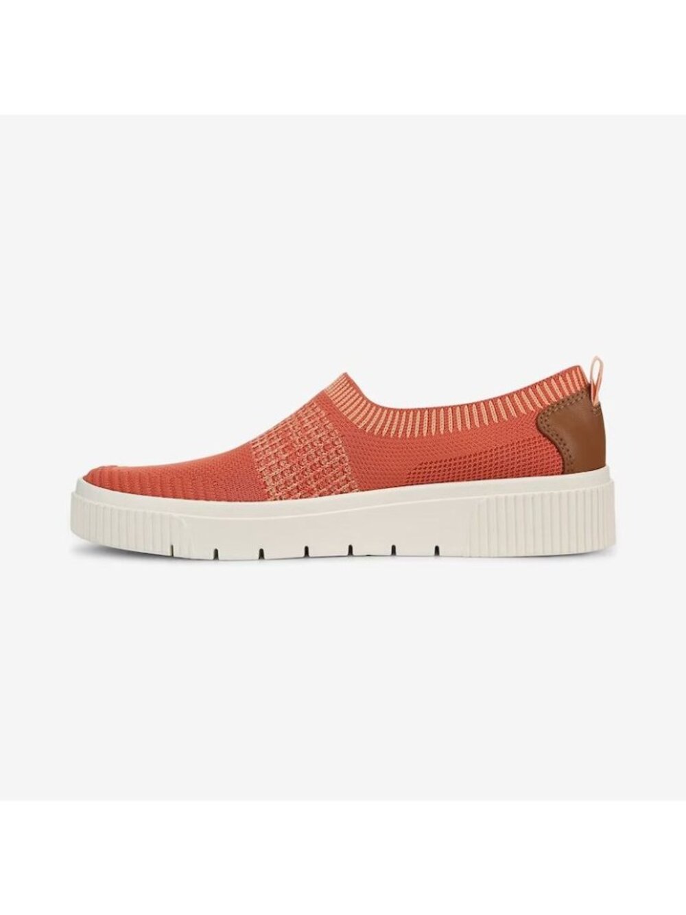 Ryka Womens Size 10 Wide Vista Slip-On Sneakers Orange Paprika Knit Fabric Casua - Picture 6 of 8